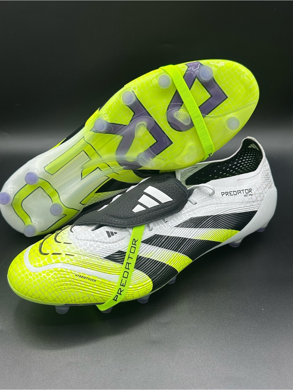 Adidas Predator Elite FT AG Soccer Cleats Cloud White Core Black Sz 13 JS0945